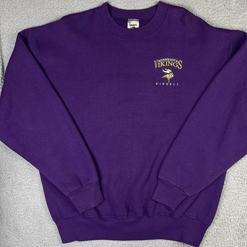 Vintage Minnesota Vikings Sweater Riddell NFL Football Pullover Size XL